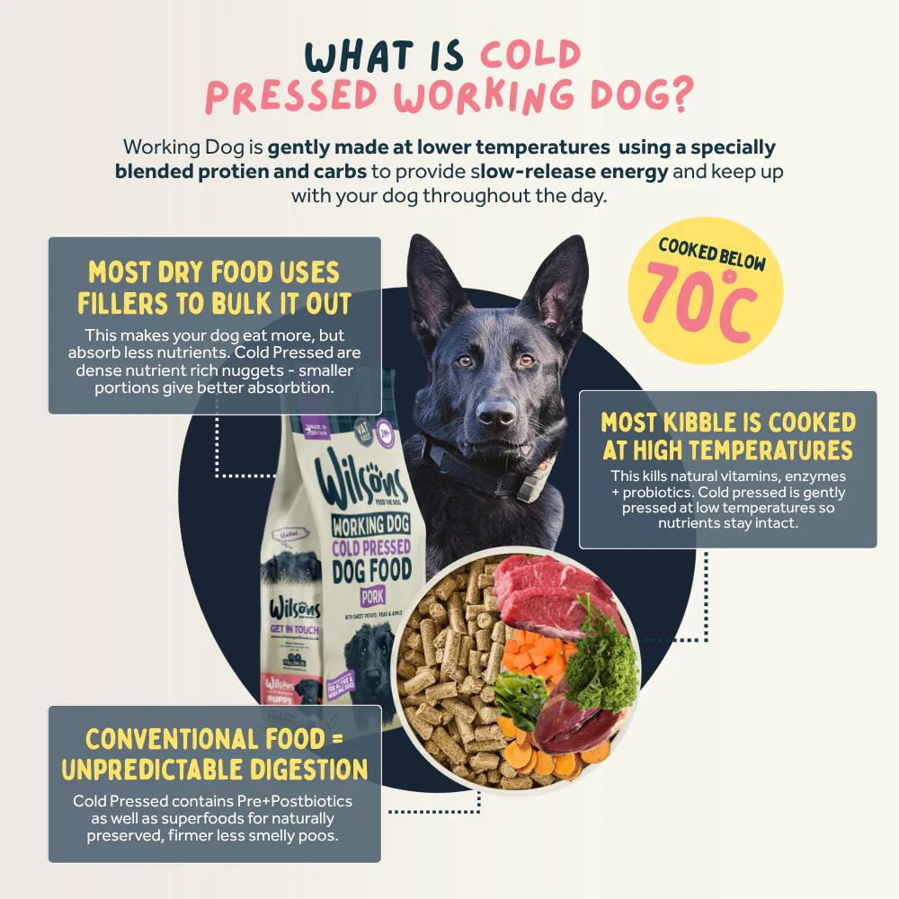 Pork Cold Pressed Working Dog Food - Image 3